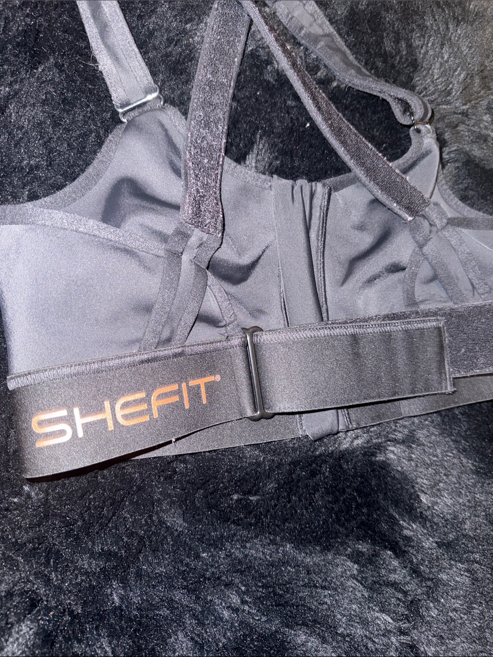 SHEFIT Front-Zip Crossback Sports Bra - Black - Picture 9 of 13